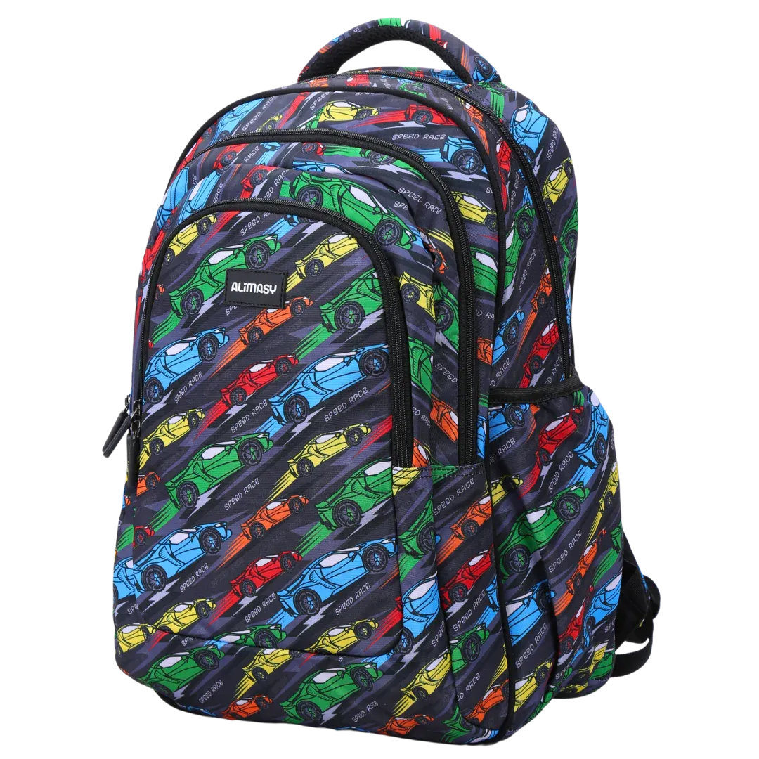 Alimasy Racing Cars Large Backpack