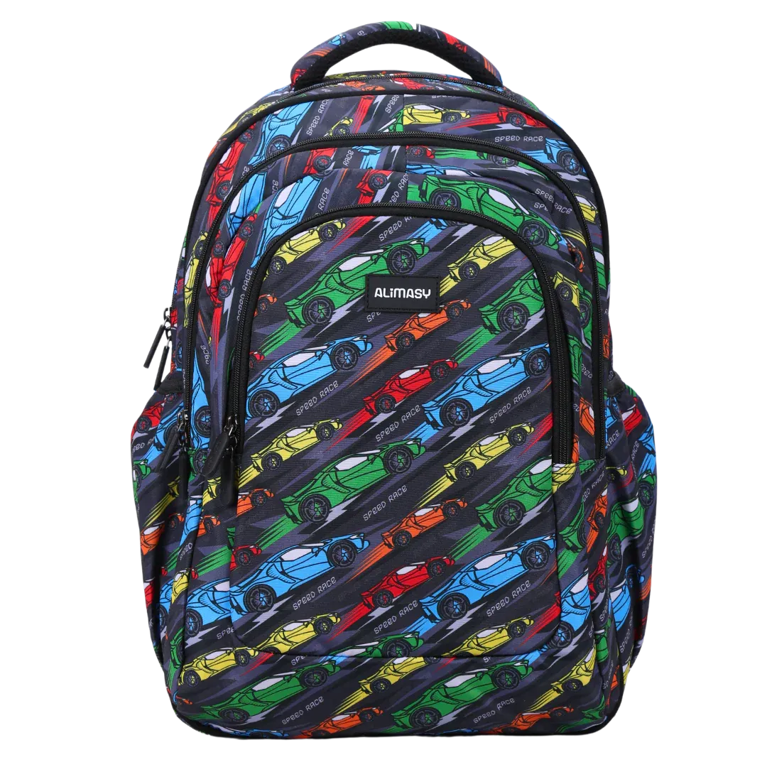 Alimasy Racing Cars Large Backpack