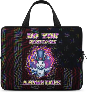 American Flag Magic And Illusion Laptop Bag Laptop Case Computer Messenger Bag with Adjustable Shoulder Strap