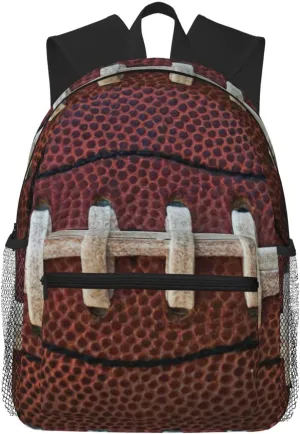 American Football Laces print Lightweight and comfortable backpack Casual Laptop Backpack for Travel Hiking