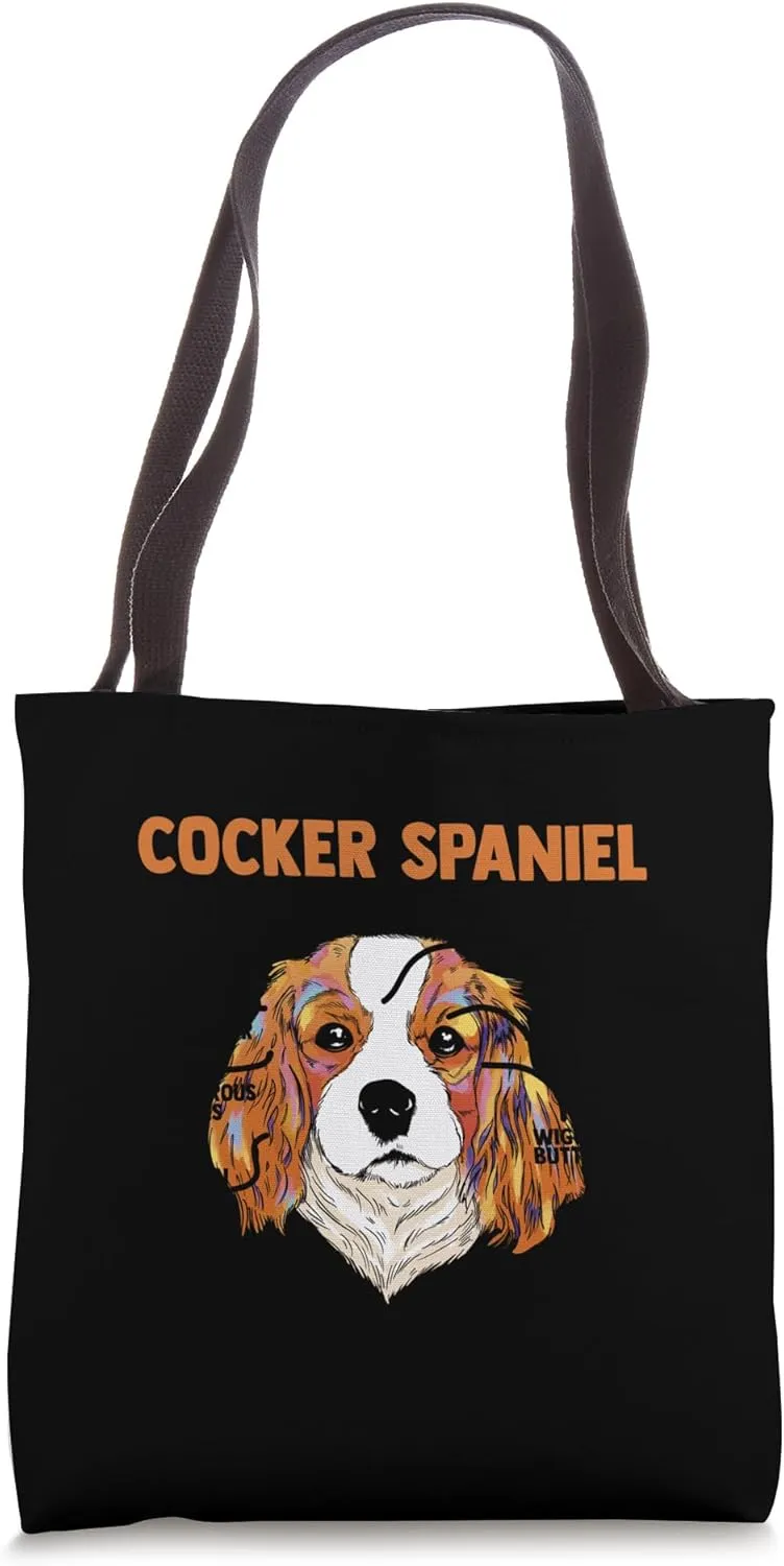 Anatomy Of A Cocker Spaniel Dog Breeds for Canine Owners Tote Bag