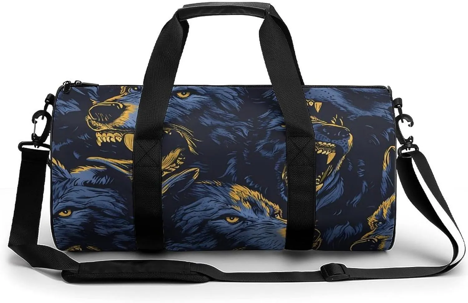 Angry Werewolves Gym Bag for Women Men Travel Duffle Bag Carry on Weekender Tote Bag Lightweight