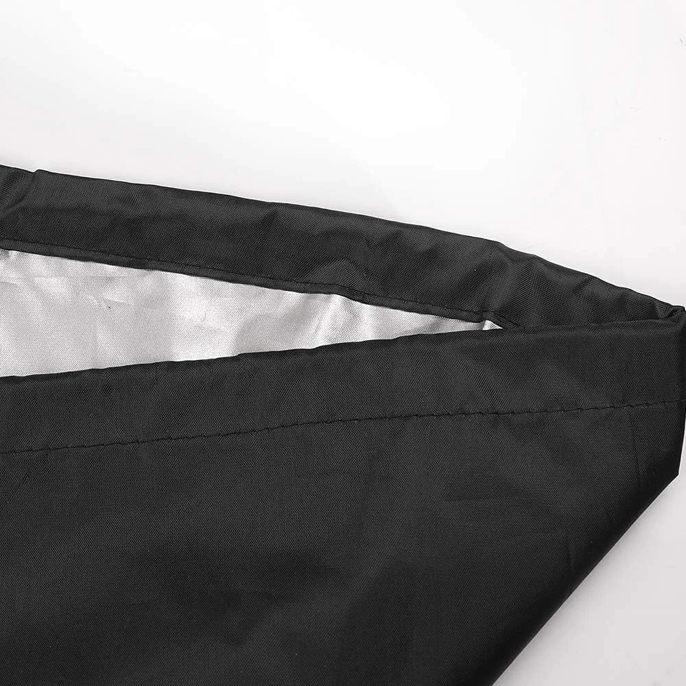 ANMINY Waterproof Patio Chair Covers UV-Resistant Windproof Outdoor Barstools Chair Cover Stackable Lawn High Back Dining Chair Furniture Protector with Storage Bag - Black, Pack of 2