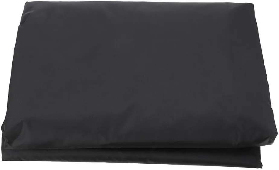 ANMINY Waterproof Patio Chair Covers UV-Resistant Windproof Outdoor Barstools Chair Cover Stackable Lawn High Back Dining Chair Furniture Protector with Storage Bag - Black, Pack of 2