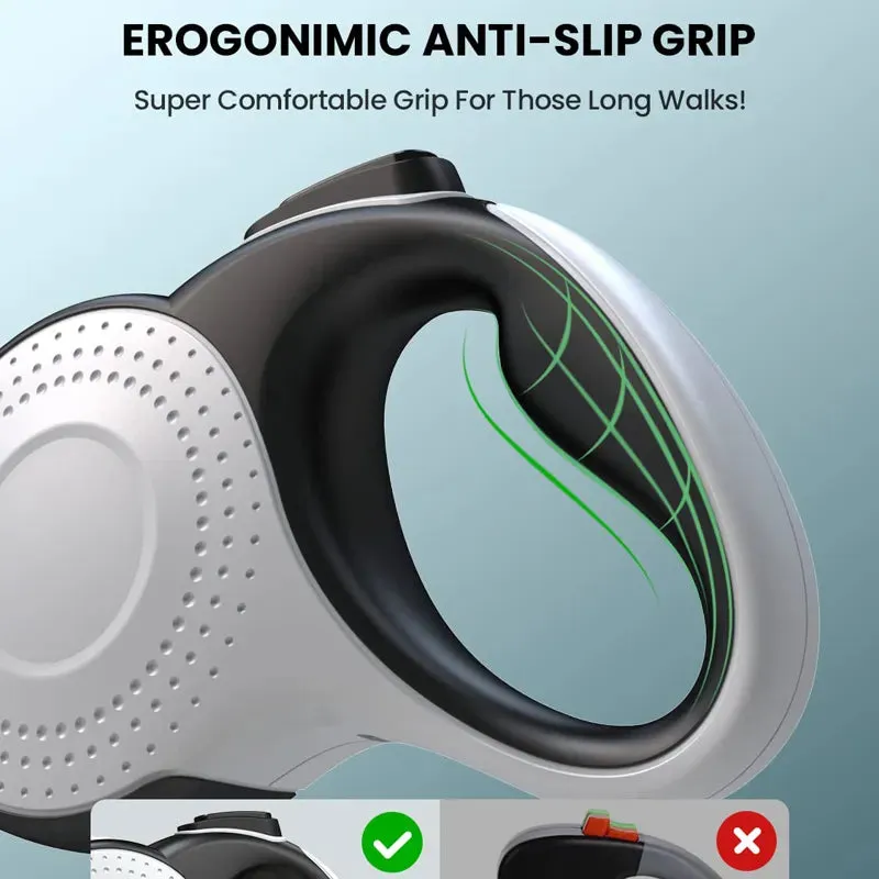 Anti-Slip Handle Retractable Dog Lead