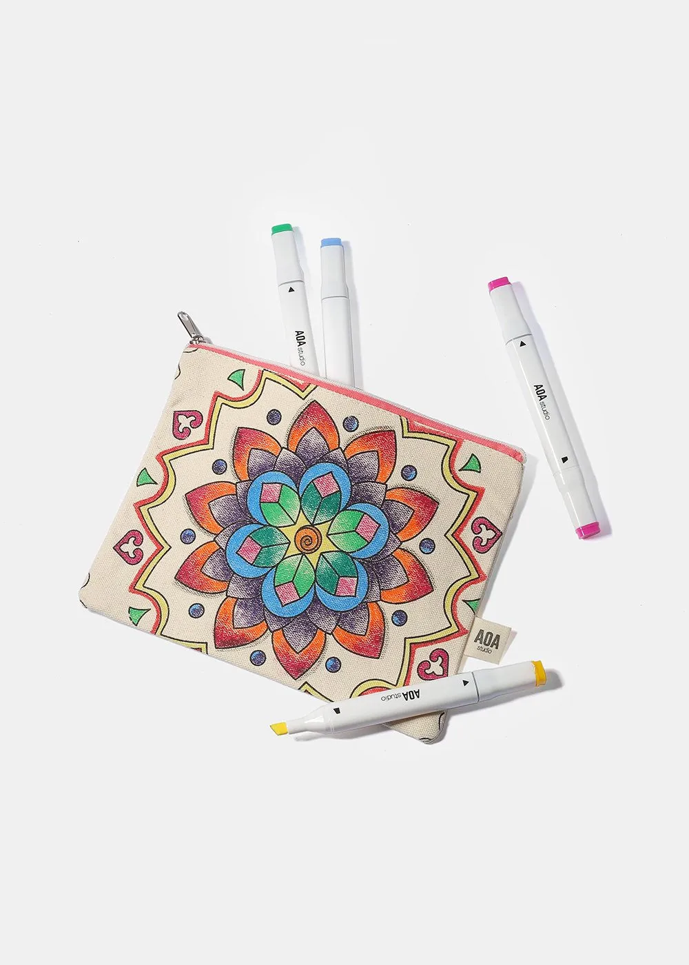 AOA Canvas Pouch - Cactus Sketch