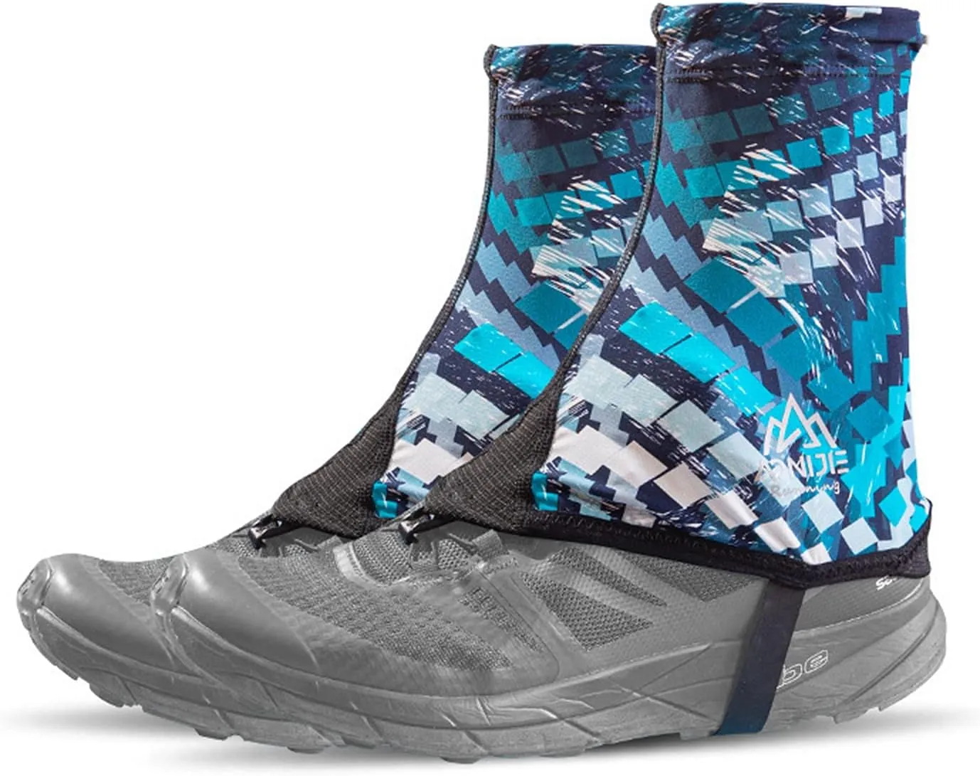 AONIJIE Low Trail Gaiters Ankle Gators Protective Reflective Shoe Covers UV Protection Breathable Sand Prevention for Triathlon Hiking Climbing