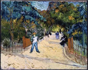 ARTICULOZY Giclee Print Rolled - Van Gogh - Entrance to the Public Gardens in Arles - 24x18 Inch Canvas Wall Decor Art Print