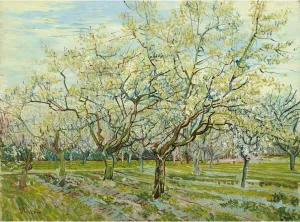 ARTICULOZY Giclee Print Rolled - Van Gogh - The white orchard - 24x18 Inch Canvas Wall Decor Art Print