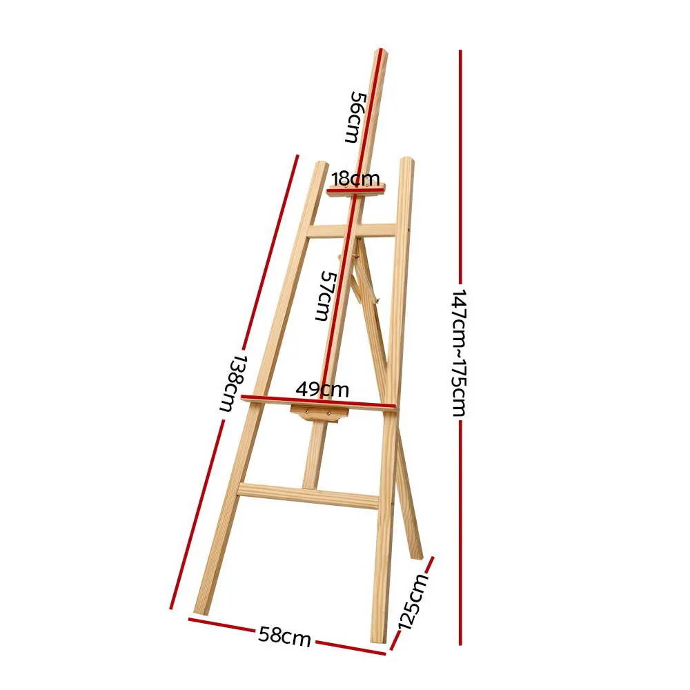 Artiss Painting Easel - Pine Wood 175cm