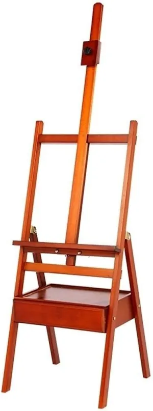 Artist Outdoors Easel Large Storage Drawer Easel H-Frame Beech Wood Easel Multicolor Can Place Canvas Height