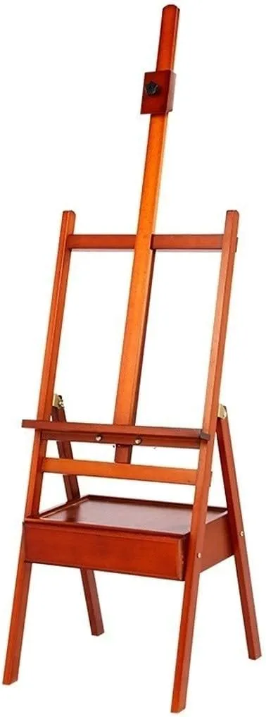 Artist Outdoors Easel Large Storage Drawer Easel H-Frame Beech Wood Easel Multicolor Can Place Canvas Height