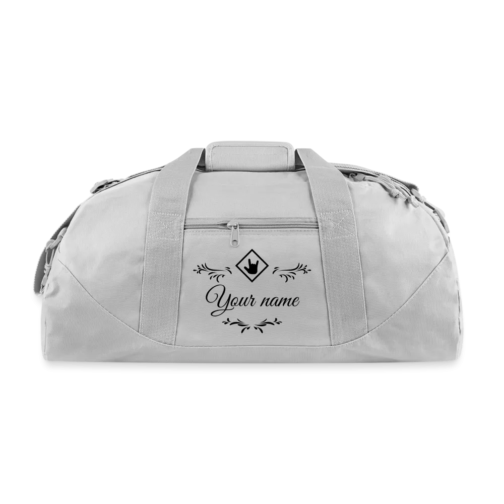 ASL Bag "ASL Station" Polyester Sign Language Duffle Bag