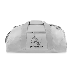 ASL Bag "Interpreter" Polyester Sign Language Duffle Bag