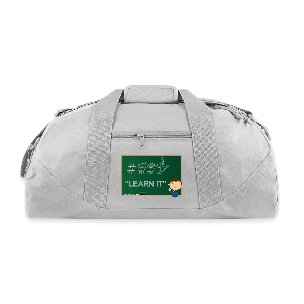ASL Bag "Learn It" Polyester Sign Language Duffle Bag