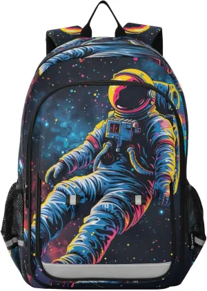 Astronaut Planet Space Print Backpack for Boys Middle-School Elementary Bookbags 20325421