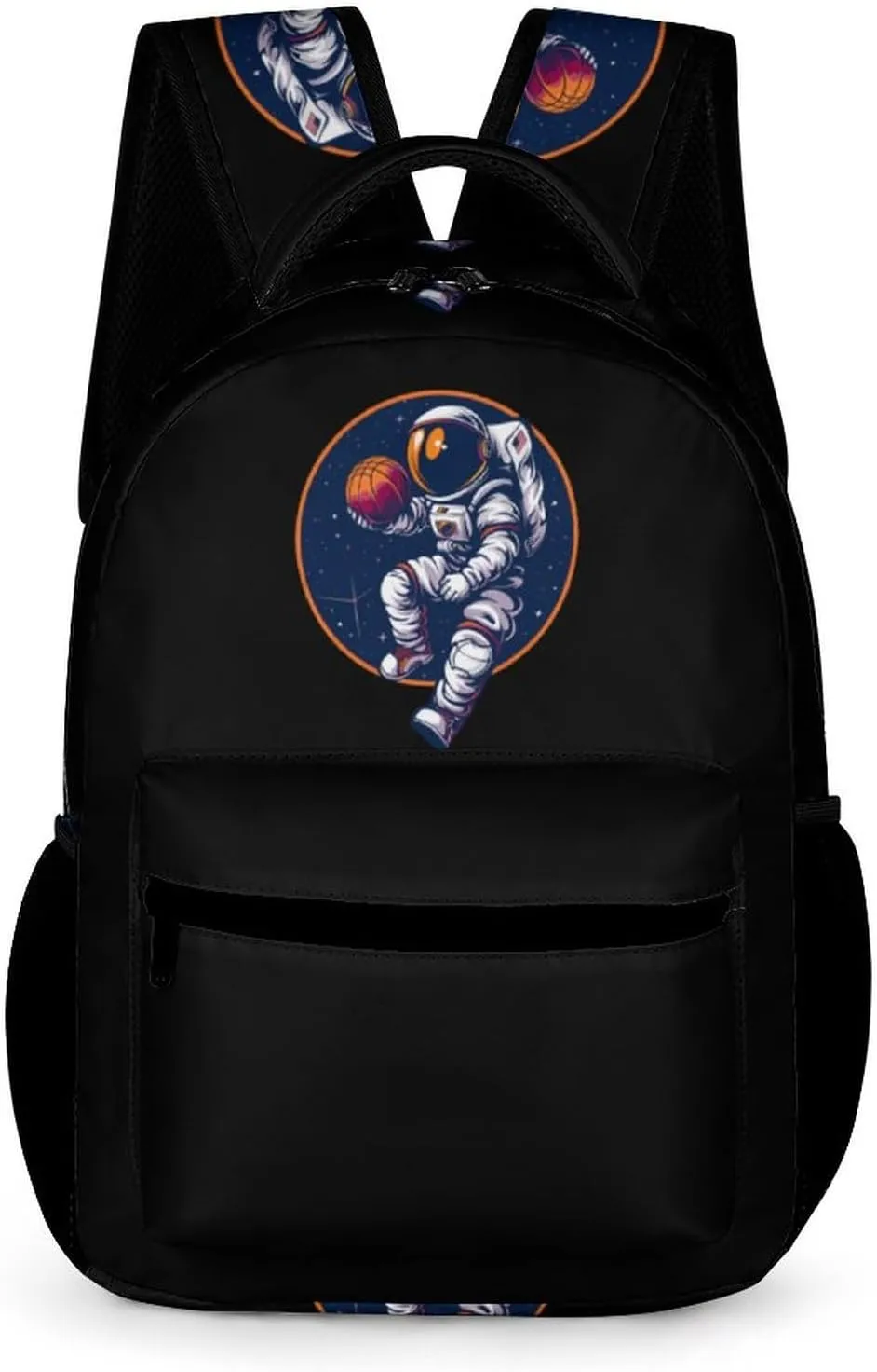Astronaut Slam Dunk Basketball Space Travel Laptop Backpack Durable Computer Bag Daypack for Men Women