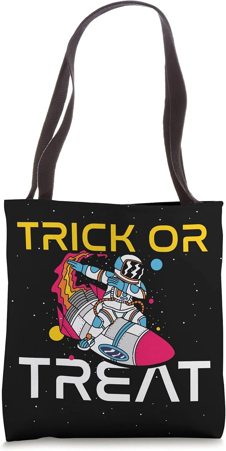 Astronaut Spaceship Costume Halloween Trick or Treat Tote Bag