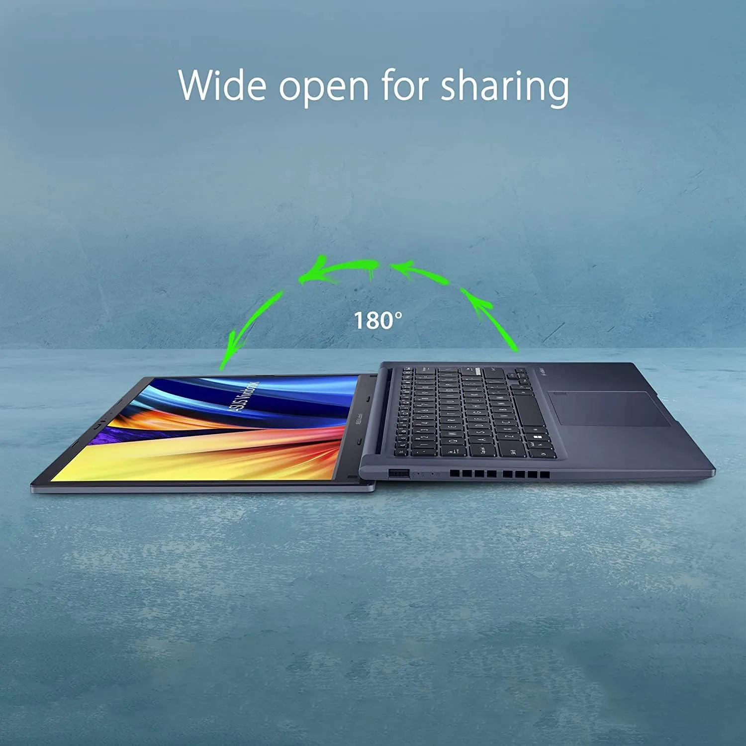ASUS Vivobook 14/inch FHD Laptop Intel 12th Gen 6 Cores i3-1215U Up to 4.4 GHz, 12GB RAM 512GB SSD, Fingerprint,WiFi6, Windows 11, Blue  GM Accessories