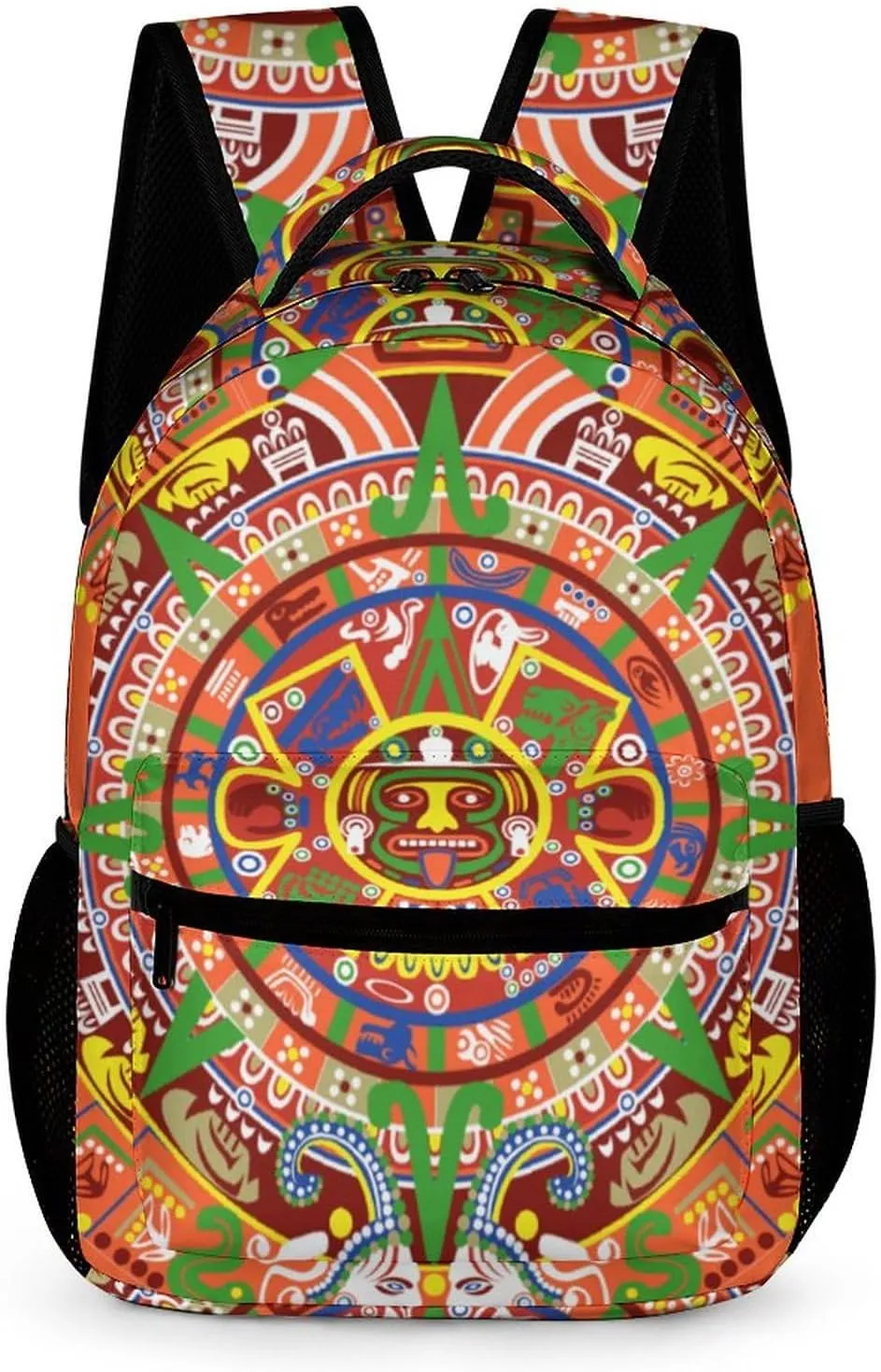 Aztec Calendar Travel Laptop Backpack Durable Computer Bag Daypack for Men Women