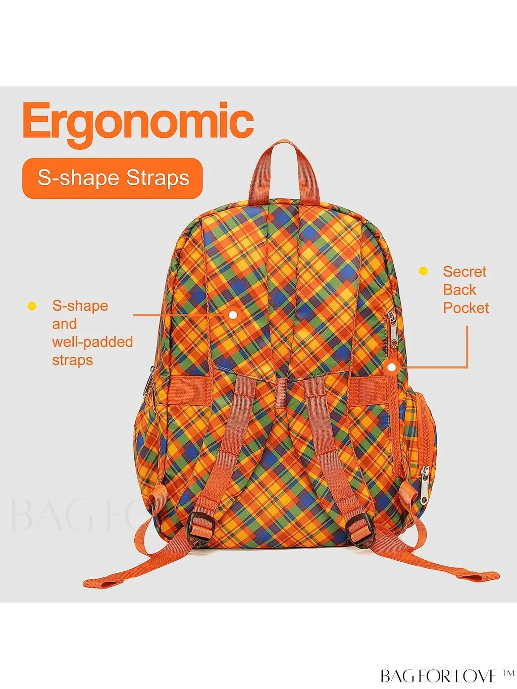 BagForLove - Stylish Paisley Womens Travel Backpack - Functional, Lightweight, & Airline Approved