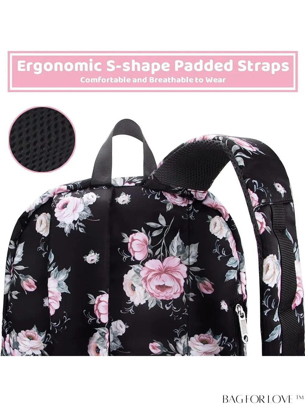 BagForLove - Stylish Paisley Womens Travel Backpack - Functional, Lightweight, & Airline Approved