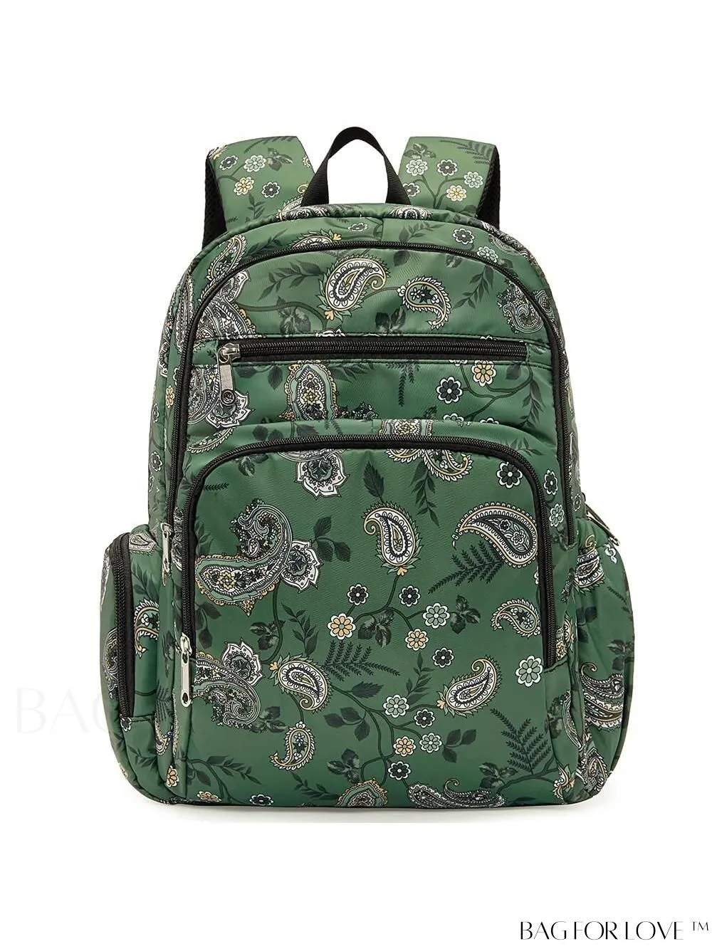 BagForLove - Stylish Paisley Womens Travel Backpack - Functional, Lightweight, & Airline Approved
