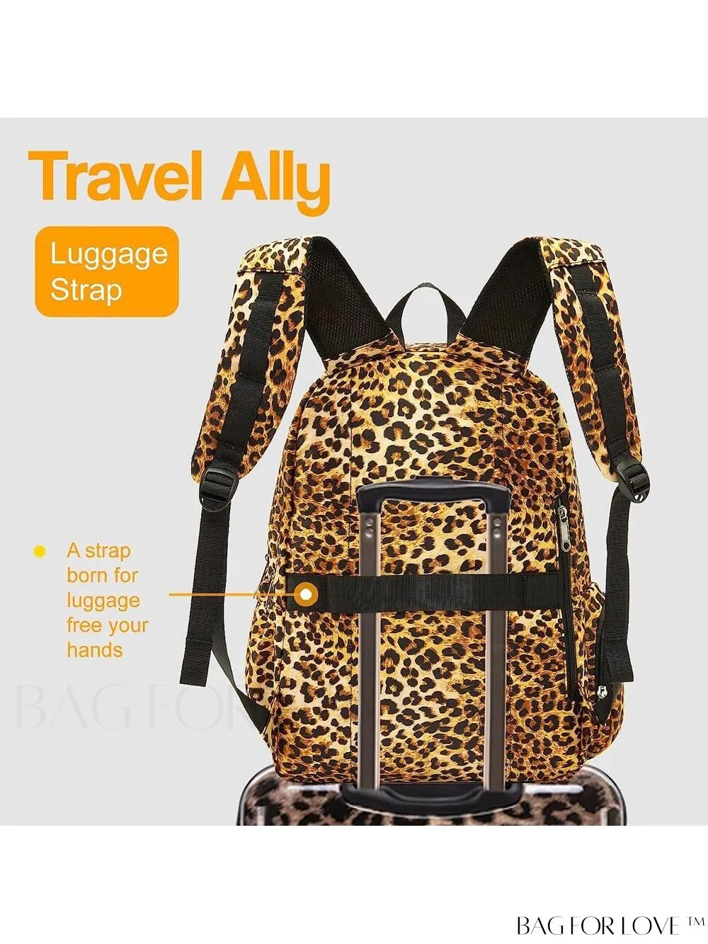 BagForLove - Stylish Paisley Womens Travel Backpack - Functional, Lightweight, & Airline Approved