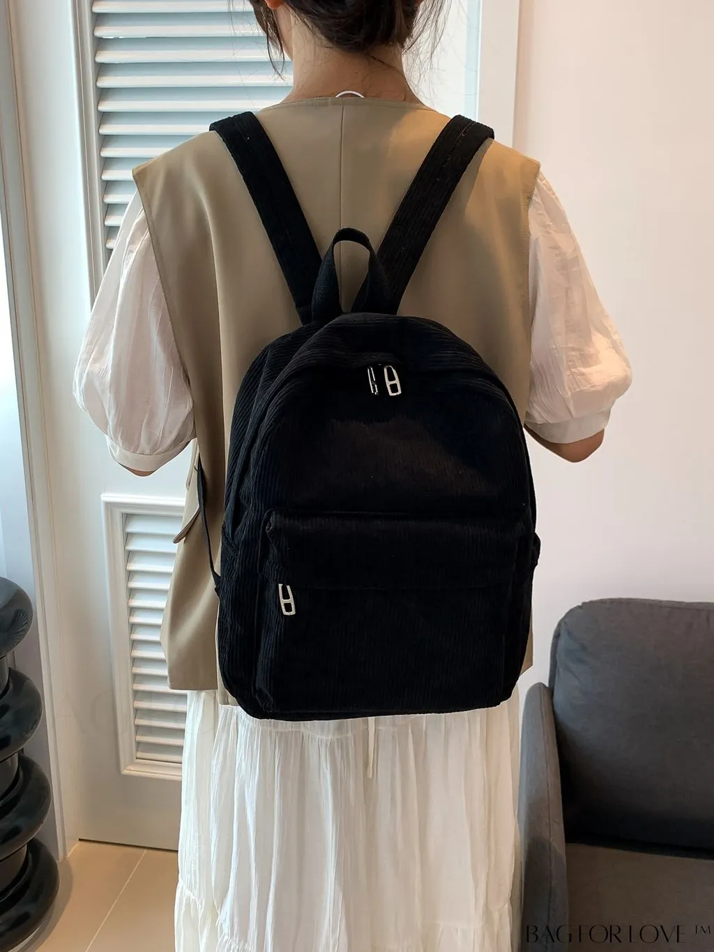 BagForLove - Versatile Corduroy Backpack - Stylish and Functional