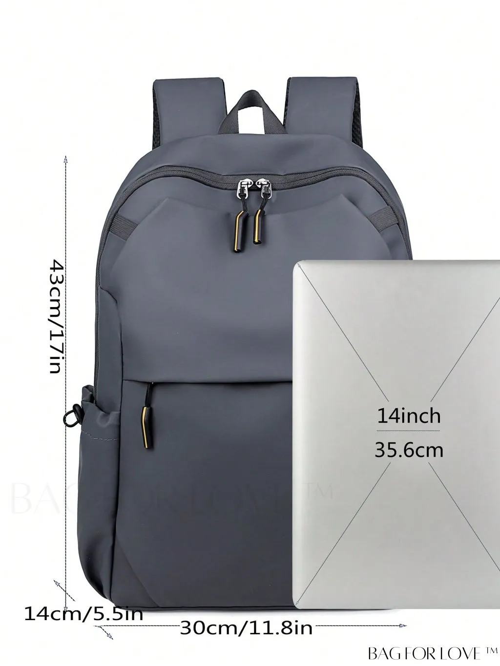 BagForLove - Waterproof Medium Laptop Backpack with Minimalist Drawstring Design