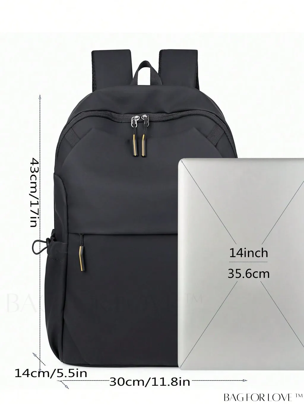 BagForLove - Waterproof Medium Laptop Backpack with Minimalist Drawstring Design