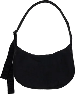 BAGGU Medium Nylon Crescent Bag - Black