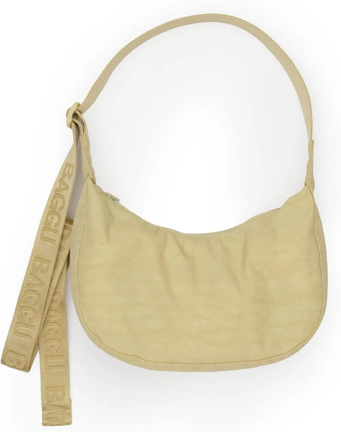 BAGGU Small Nylon Crescent Bag - Butter