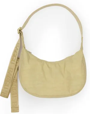 BAGGU Small Nylon Crescent Bag - Butter