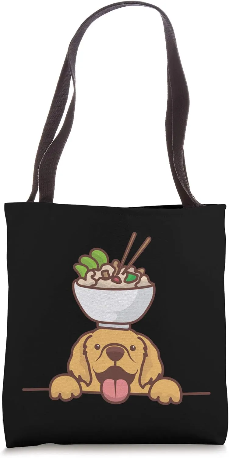 Balancing Dog Lovers Hawaii Sushi Gifts Hawaiian Poke Bowl Tote Bag