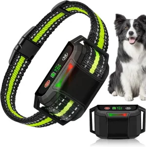 Bark Collar, Dog Bark Collar for Large Medium Small Dogs, Rechargeable Anti Barking Training Collar, IP67 Waterproof Anti Bark Collar with 5 Adjustable Sensitivities & 7 Training Modes