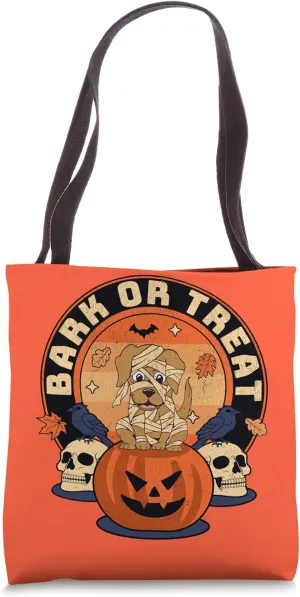 Bark or Treat - Frightening Dog Spirits Emerge Tote Bag