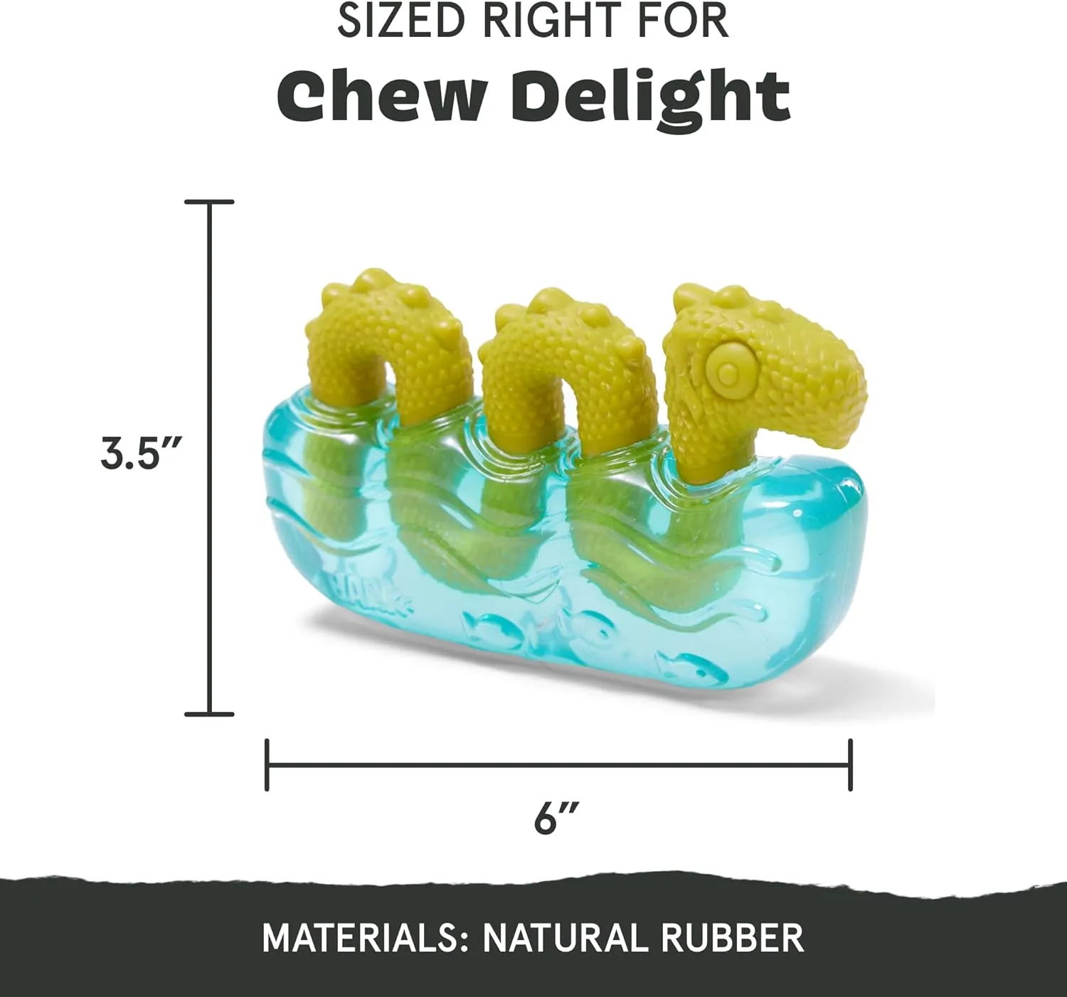 Barkbox Dogness Monster Super Chewer Dog Chew Toy - Tough Dental Stimulating Toy for Aggressive Chewers | Large