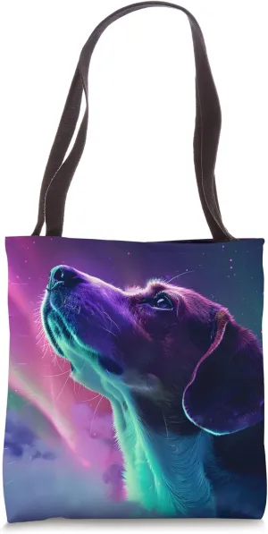 Beagle Dog Lover Northern Lights Sky Tote Bag