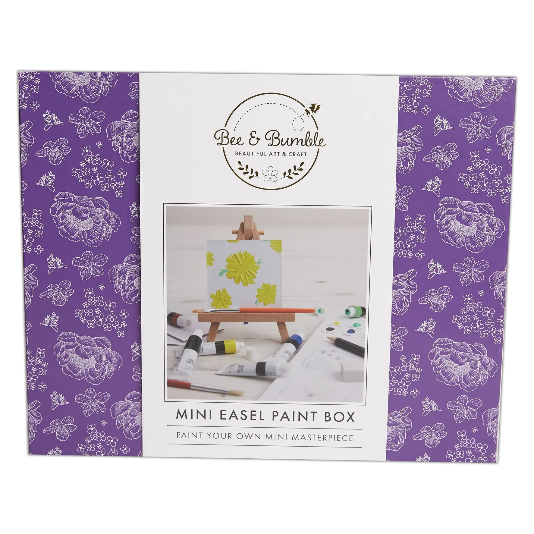 Bee & Bumble Mini Easel Paint Box Craft Set