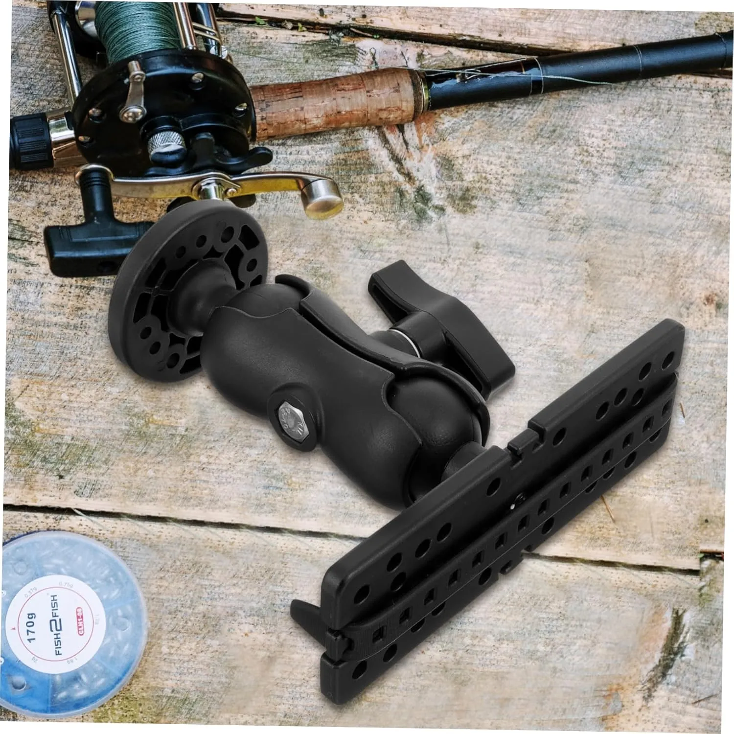 BESPORTBLE Adjustable Fish Finder Mount for Boat Multifunctional Bracket Quick Install