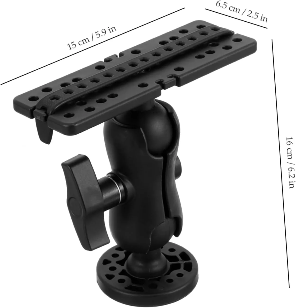 BESPORTBLE Adjustable Fish Finder Mount for Boat Multifunctional Bracket Quick Install