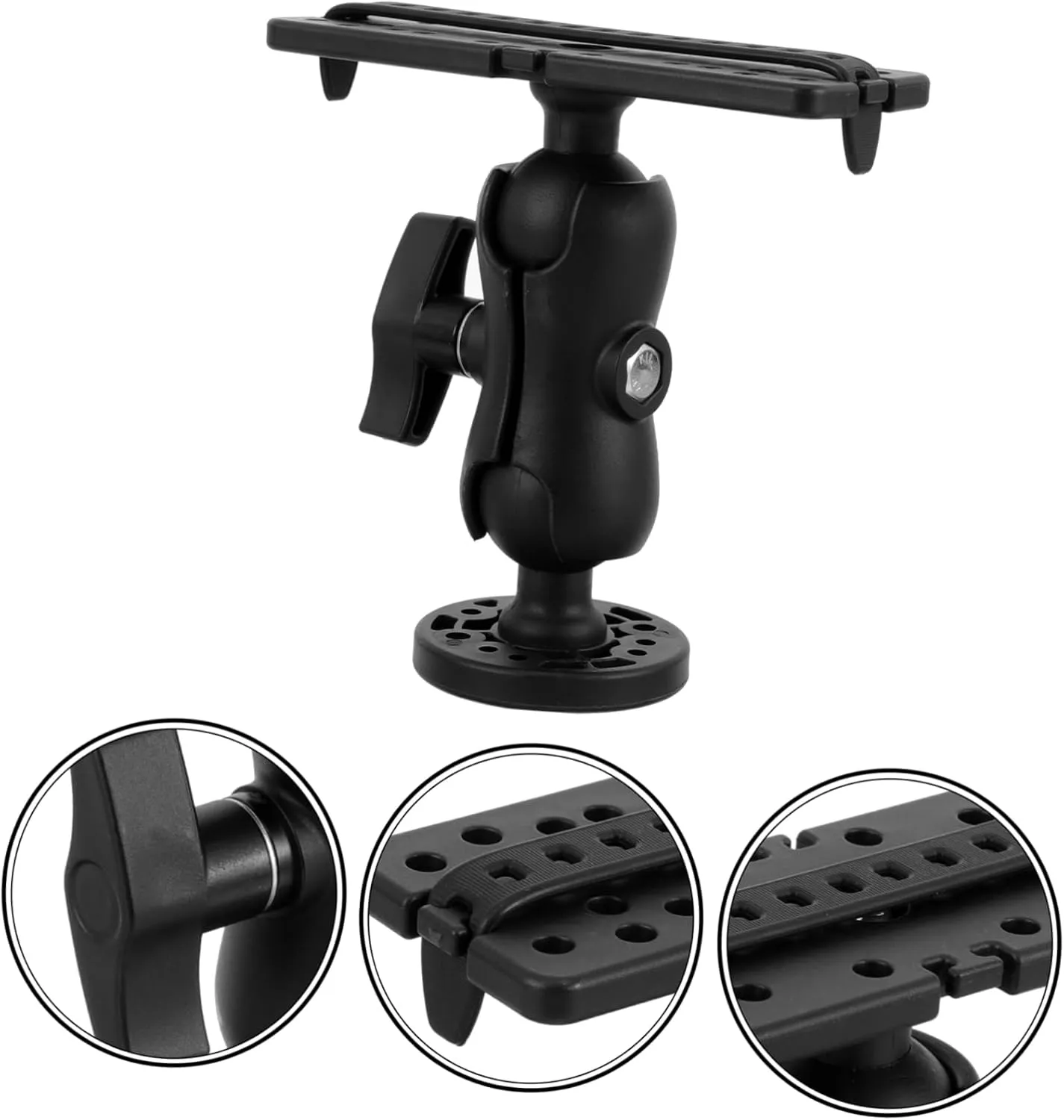 BESPORTBLE Adjustable Fish Finder Mount for Boat Multifunctional Bracket Quick Install