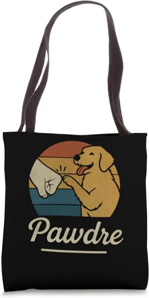 Best Dog Dad Ever Dog Daddy Paw Fist Bump Dog Lover Pawdre Tote Bag