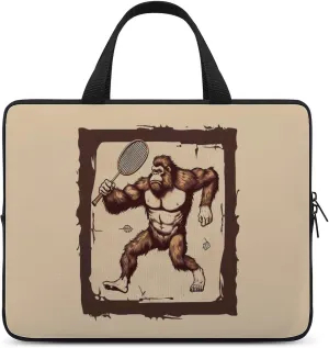 Bigfoot Badminton Laptop Bag Laptop Case Computer Messenger Bag with Adjustable Shoulder Strap