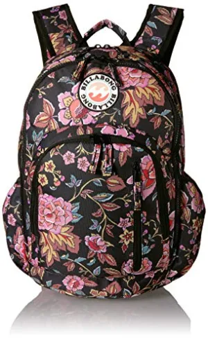 Billabong Roadie Backpack, Girls' Big, Black Multi, ONE