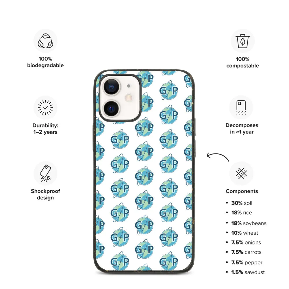Biodegradable logo case | White