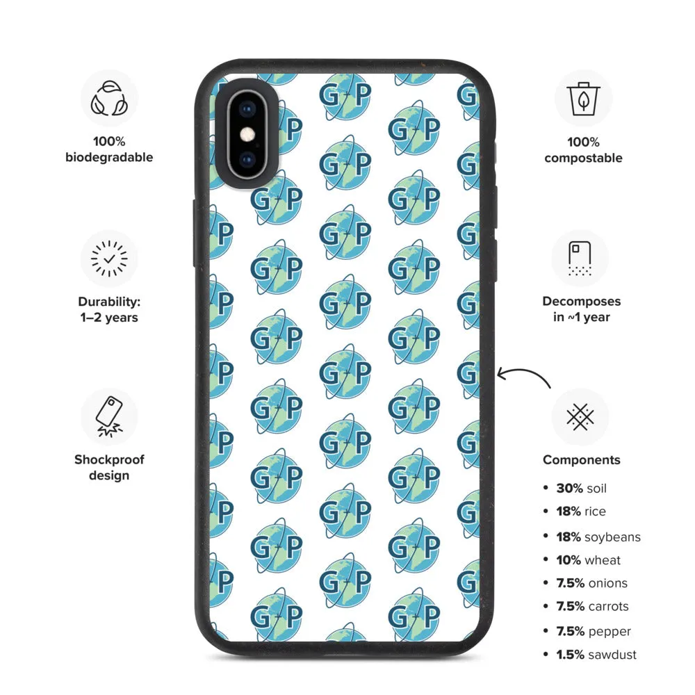 Biodegradable logo case | White