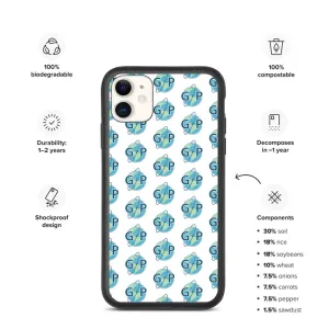 Biodegradable logo case | White