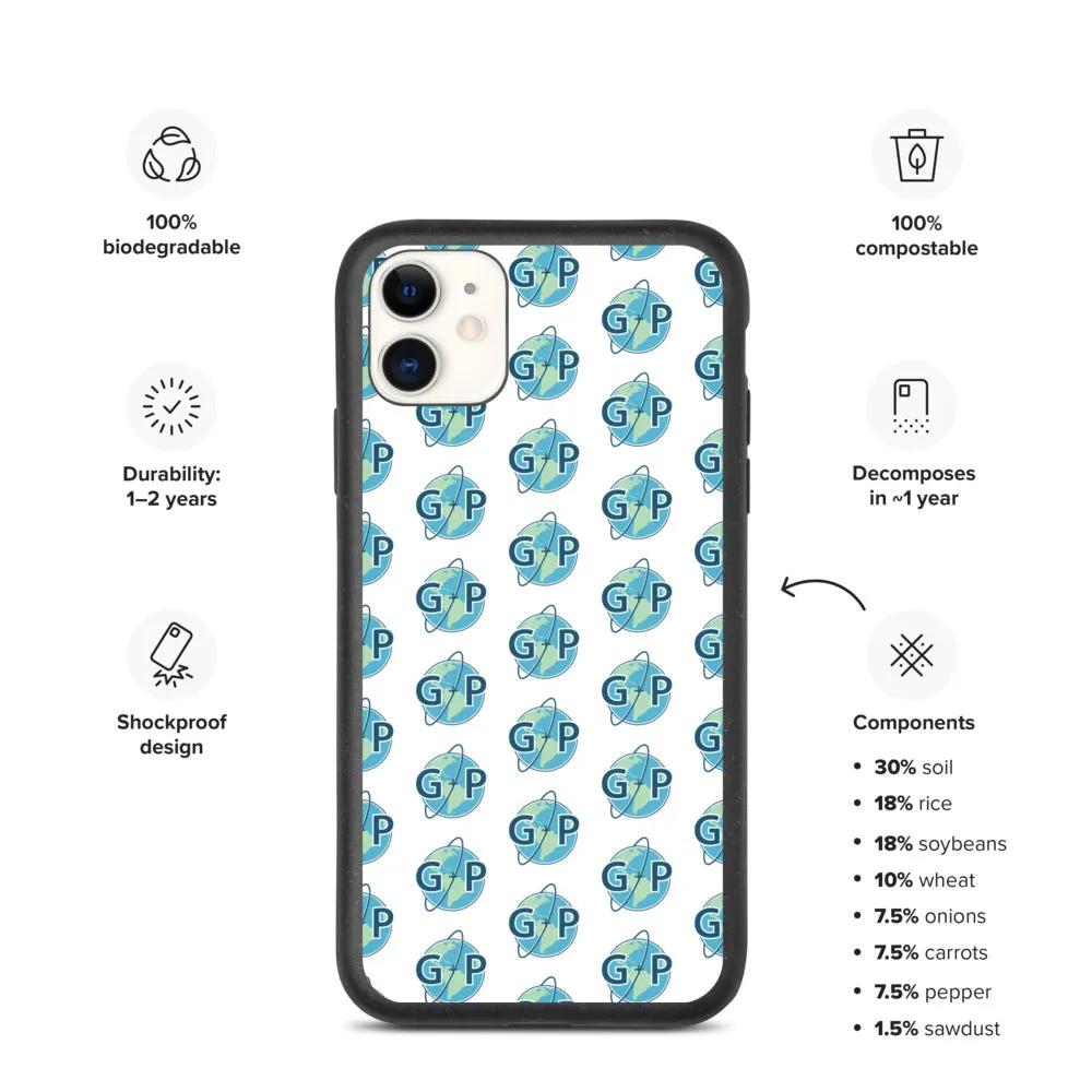 Biodegradable logo case | White